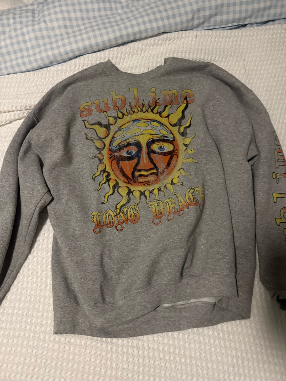 Sublime Gray Graphic Crewneck Sweatshirt - Women's